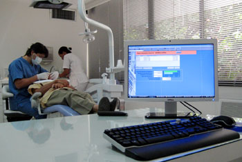Image of Dental Surgeon at work