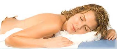 Image of a Woman Laying on a Massage Table